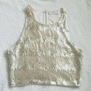 Abercrombie Sequin Crop Top